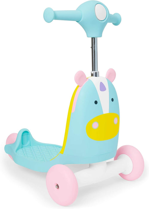 Skip Hop Zoo 3-In-1 Wagon/Ride On/Scooter Toy - Unicorn - Preggy Plus