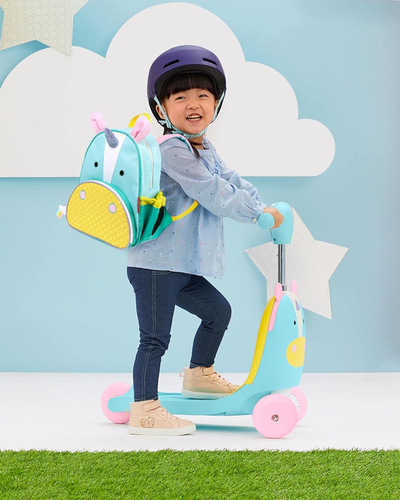 Skip Hop Zoo 3-In-1 Wagon/Ride On/Scooter Toy - Unicorn - Preggy Plus