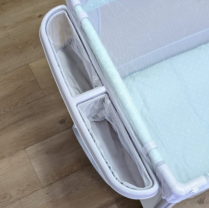 New, Assembled & Slightly Soiled Infanti Always Together Playard and Co-Sleeper, Mint - Preggy Plus