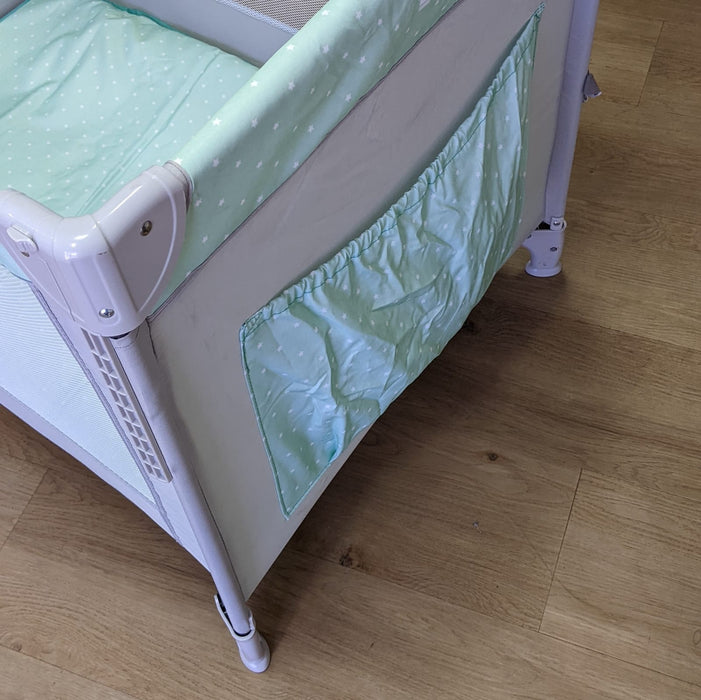 New, Assembled & Slightly Soiled Infanti Always Together Playard and Co-Sleeper, Mint - Preggy Plus
