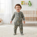 Gerber Baby Boys Dinosaur Footed Fleece Pajamas, 6-9 Months (581245 B05 NB4 6-9M) - Preggy Plus