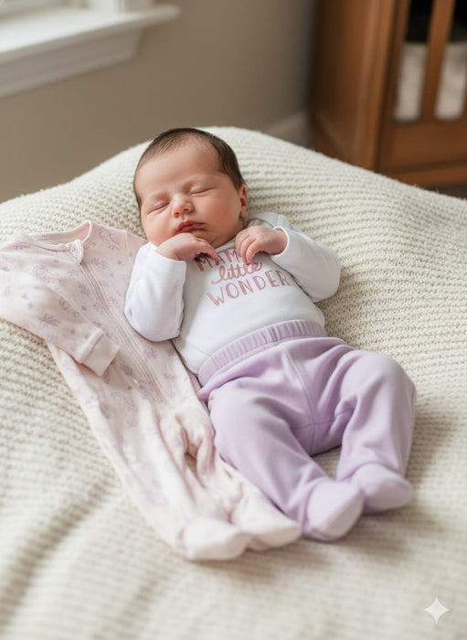 Gerber Baby Girls' Take-Me-Home 3 piece Set - Mama's Wonder, 0-3 Months (626106 G02 NB5 0/3)