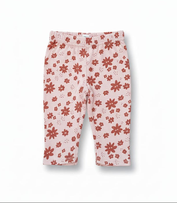 Gerber 2-Piece Happy Girl Floral Onesie & Pants Set, 6-9 Months (624796 G01 NB5 6/9)