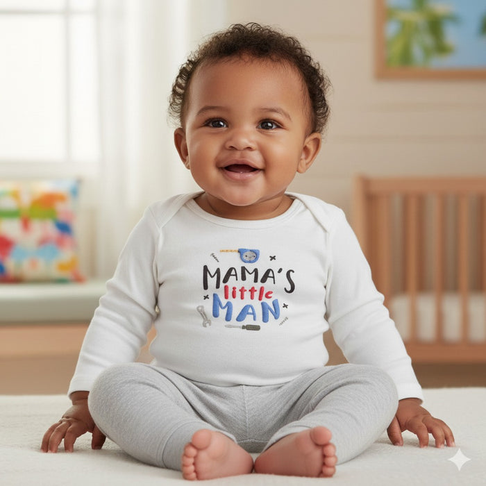 Gerber Baby Boys Take-Me-Home 3 piece Set - Mama's Little Man, 6-9 Months (626106 B02 NB5 6/9)