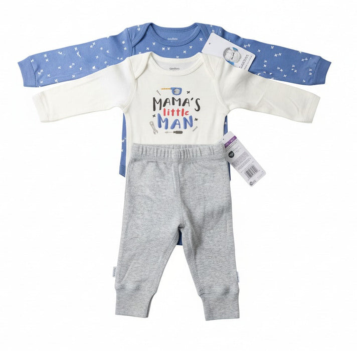 Gerber Baby Boys Take-Me-Home 3 piece Set - Mama's Little Man, 6-9 Months (626106 B02 NB5 6/9)