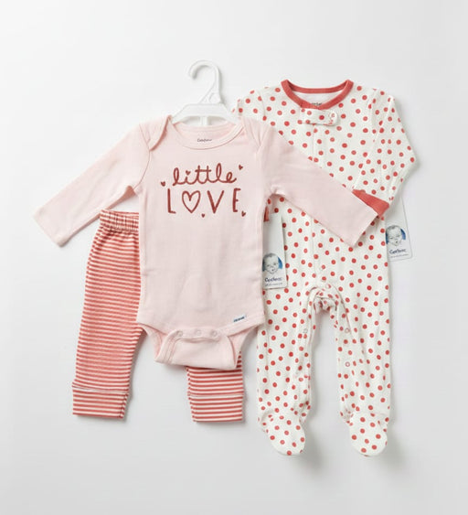 Gerber Baby Girls Take-Me-Home 3 piece Set - Little Love, 12 Months (626106 G01 NB5 12M) - Preggy Plus