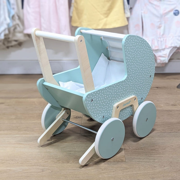 New & Assembled Janod Doll's Pram