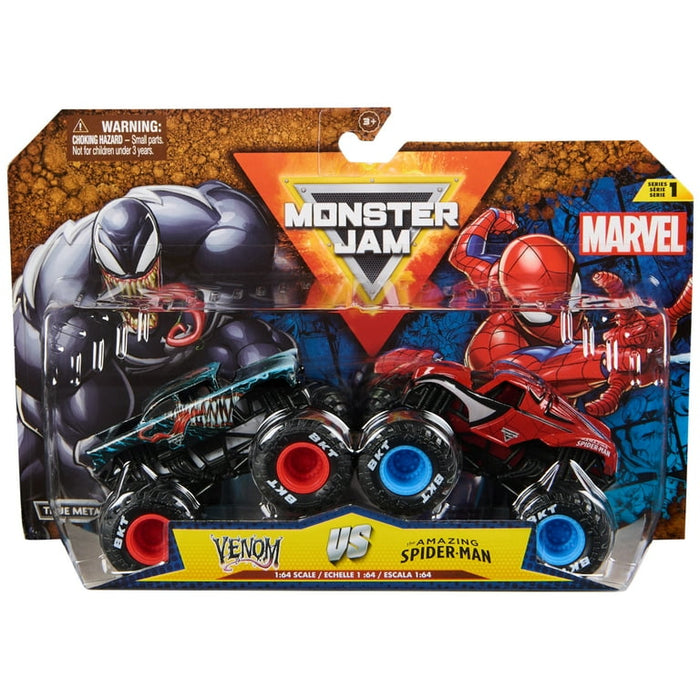 MNJ Monster Jam 2-Pack - Venom vs The Amazing Spider-Man