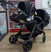 New & Assembled Evenflo Pivot Xpand Modular Travel System with LiteMax Infant Car Seat - Ayrshire Black - Preggy Plus