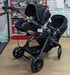 New & Assembled Evenflo Pivot Xpand Modular Travel System with LiteMax Infant Car Seat - Ayrshire Black - Preggy Plus