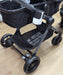 New & Assembled Evenflo Pivot Xpand Modular Travel System with LiteMax Infant Car Seat - Ayrshire Black - Preggy Plus