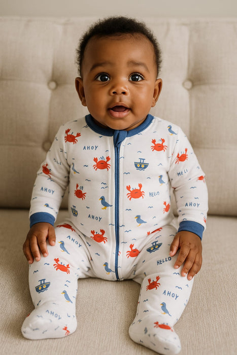 Gerber Baby Boys Ahoy Sleep 'N Play, 6-9 Months (583355 B01 NB2 6-9M) - Preggy Plus