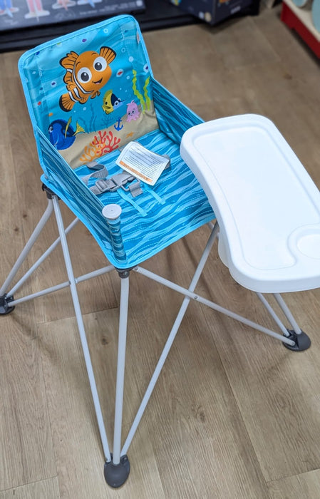 New & Assembled Bright Starts Disney Baby Finding Nemo Pop N Dine Portable High Chair