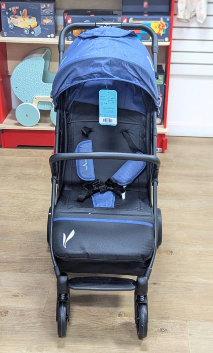 New & Assembled Premium Baby Roma Stroller - Blue/Black