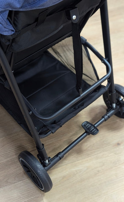 New & Assembled Premium Baby Roma Stroller - Blue/Black