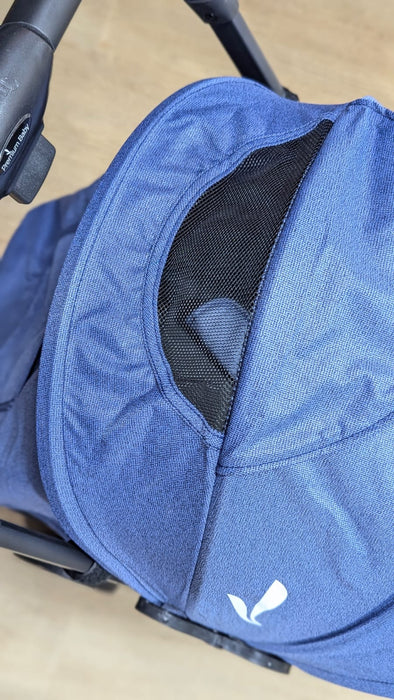 New & Assembled Premium Baby Roma Stroller - Blue/Black