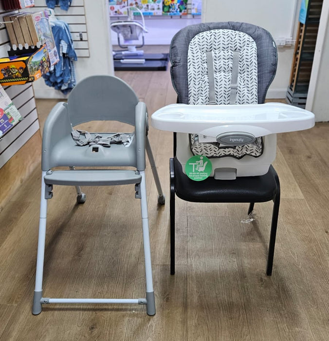 New & Assembled Ingenuity Trio Foldaway 6-in-1 Baby High Chair - Quill - Preggy Plus
