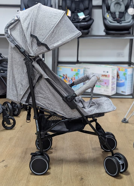 New & Assembled Infanti Baston Adventure Stroller - Grey - Preggy Plus