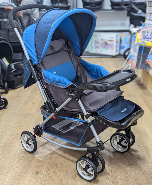 New & Assembled Infanti Jersey Rocking Stroller - Blue - Preggy Plus
