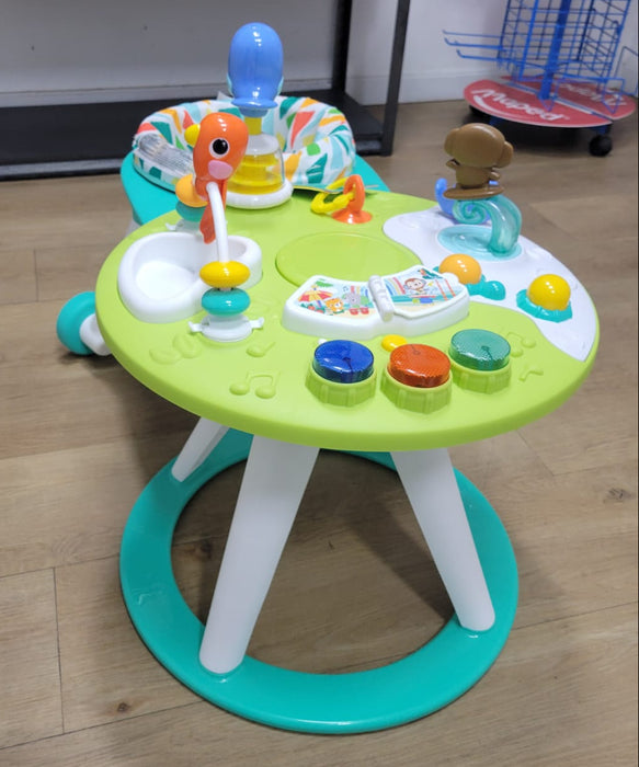 New & Assembled Bright Starts Around We Go 2-in-1 Walk-Around Activity Center & Table, Tropic Cool