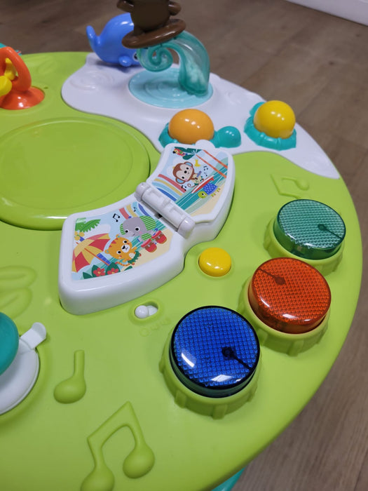New & Assembled Bright Starts Around We Go 2-in-1 Walk-Around Activity Center & Table, Tropic Cool