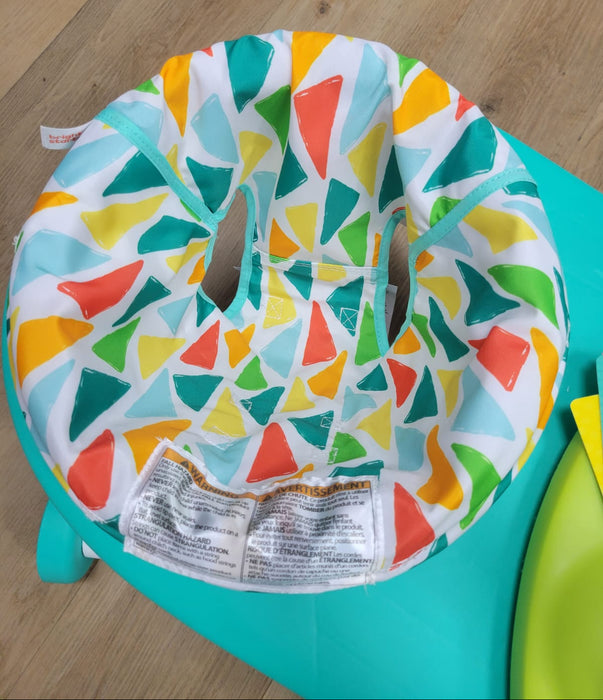 New & Assembled Bright Starts Around We Go 2-in-1 Walk-Around Activity Center & Table, Tropic Cool