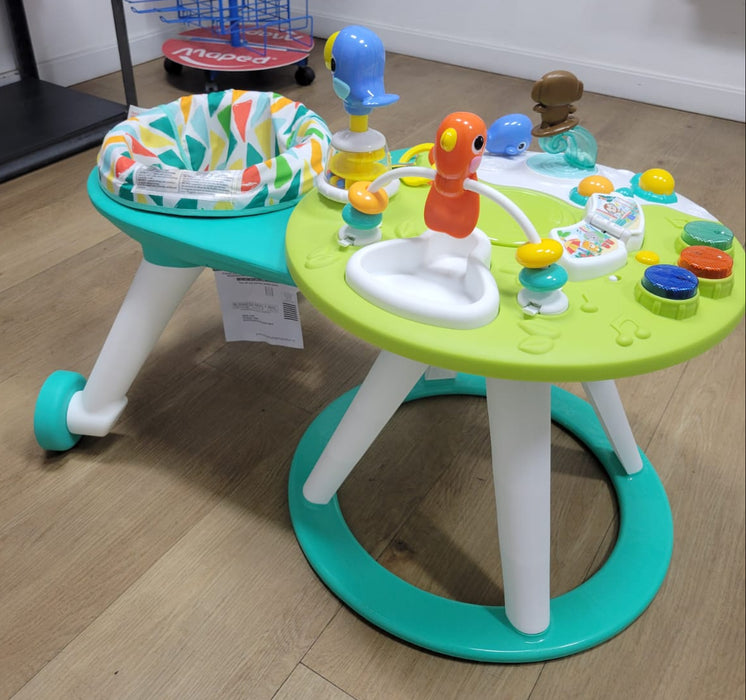 New & Assembled Bright Starts Around We Go 2-in-1 Walk-Around Activity Center & Table, Tropic Cool