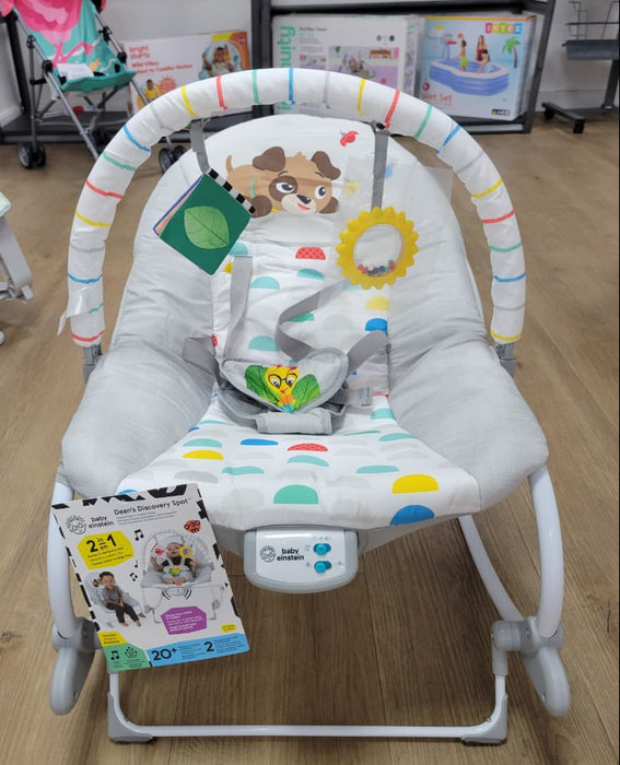 New & Assembled Baby Einstein Dean's Discovery Spot Musical Infant to Toddler Rocker