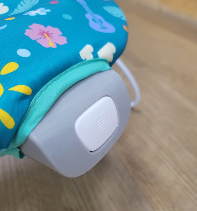 New & Assembled Bright Starts Disney Baby Stitch Ohana Paradise Vibrating Bouncer