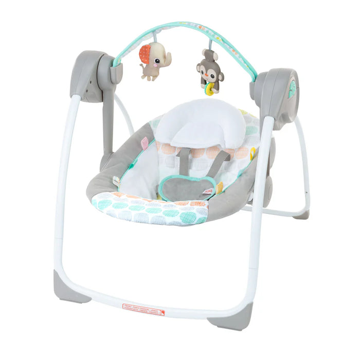 Bright Starts Whimsical Wild Compact Portable Automatic Baby Swing