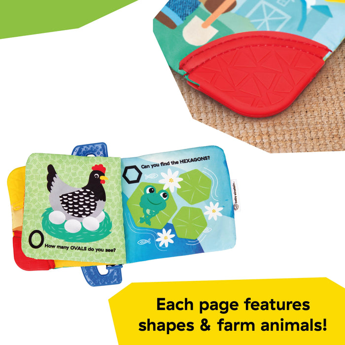 Baby Einstein Farm Explorers Shapes at the Farm Teether Book