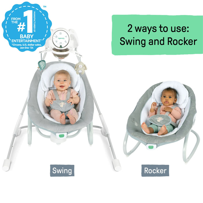 Ingenuity InLighten Soothing Swing & Rocker - Remy
