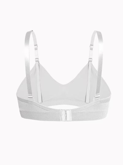 The ComfortFit Nursing Bra - XL, Set of 3 (Black, White, Wine Red)