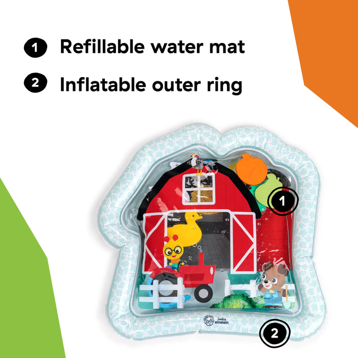 Baby Einstein Farm Explorers Cal's Sensory Barn Tummy Time Water Mat