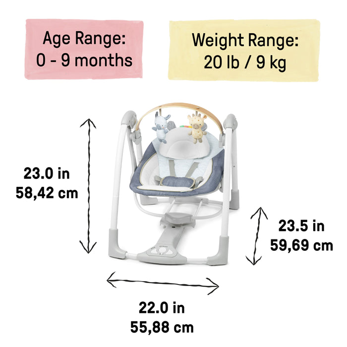 Swing 'n Go Portable Swing - Chambray