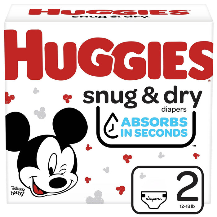 Huggies®  Snug and Dry Diaper, Size 2, 34/pk