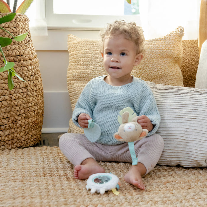 Ingenuity Soothing Essentials Wood Carrier Toy Bar