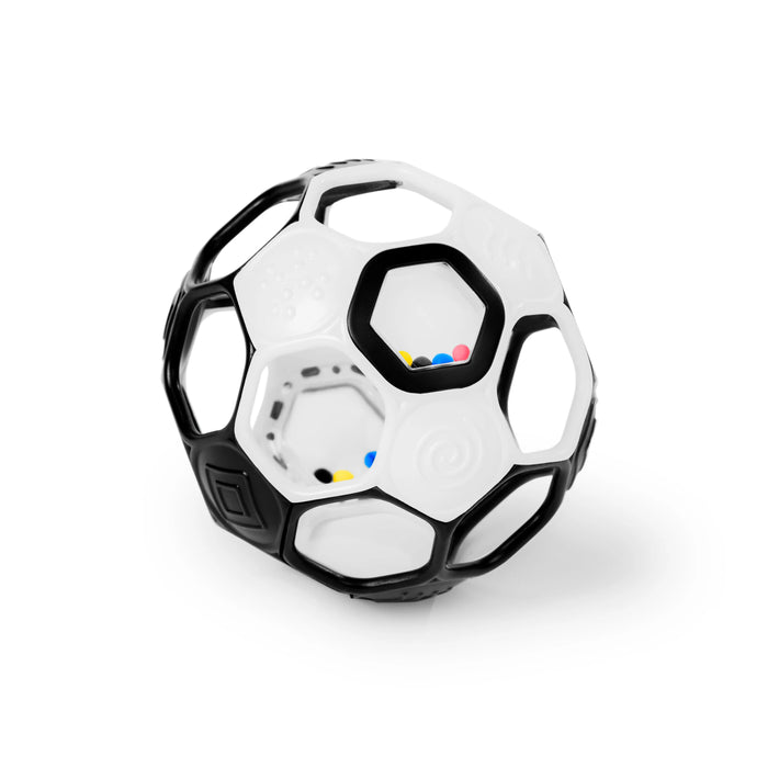 Bright Starts Grippin' Goals Rattle Ball - Black & White