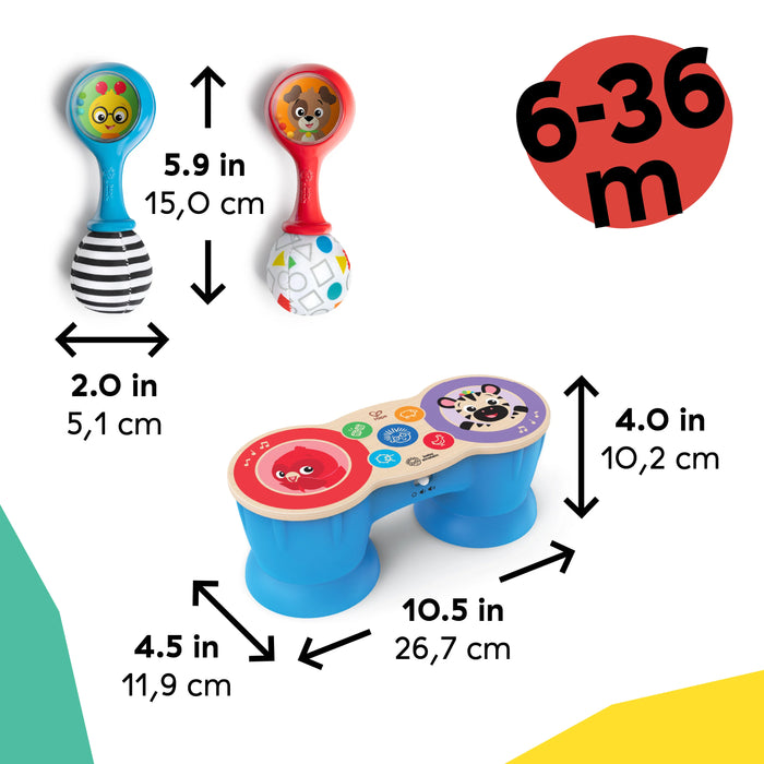 Baby Einstein First Tunes Drum & Shakers Musical Gift Set, 3-Piece