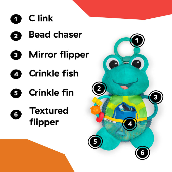 Baby Einstein Ocean Explorers Neptunes Sensory Sidekick Activity Plush Toy