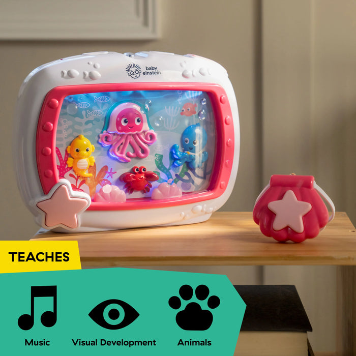 Baby Einstein Sea Dreams Soother Musical Crib Toy and Sound Machine - Pink