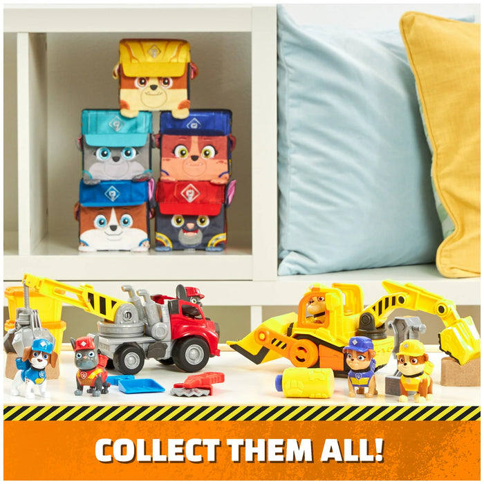 Paw Patrol Rubble & Crew Assorted Cube Plushies