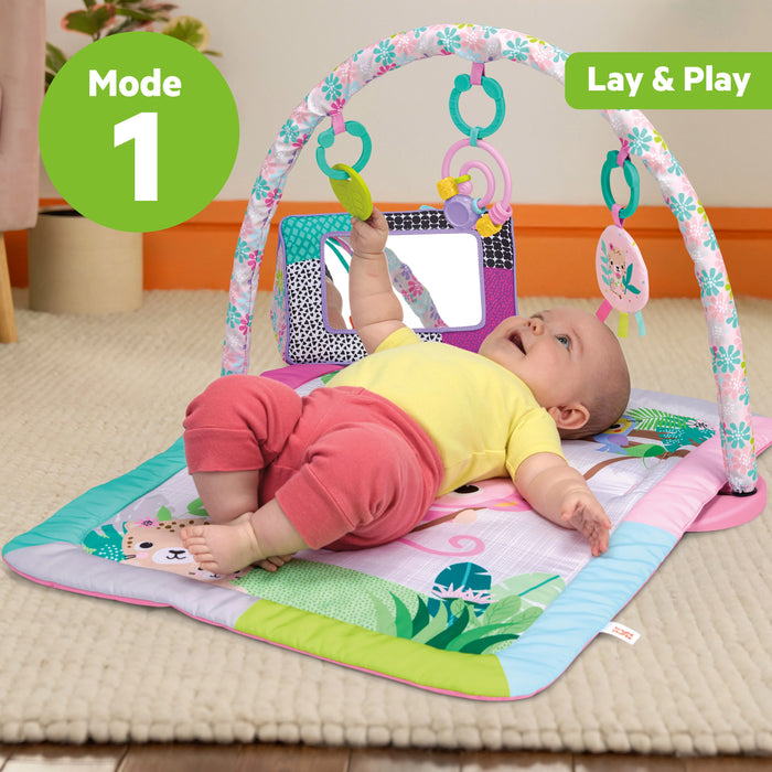 Bright Starts Treetop Bloom Baby Activity Gym & Tummy Time Mat