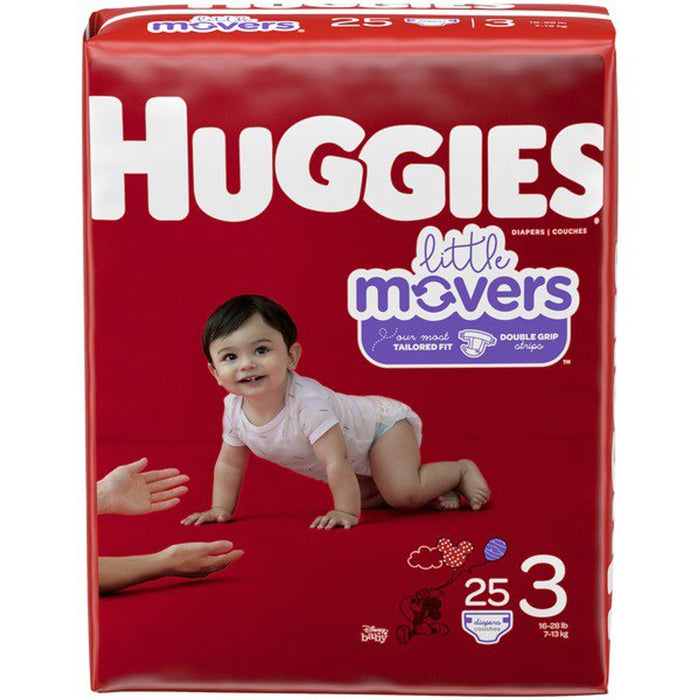 Huggies® Little Movers Diaper, Size 3, 25/pk