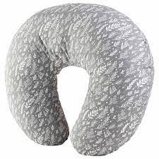 Dr. Brown's Breastfeeding Pillow with Removable Cover for Nursing Mothers, Machine Washable, Cotton Blend, Grey - Preggy Plus