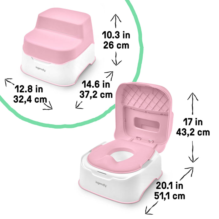 Ingenuity Prepare to Potty 3-in-1 System - Pink