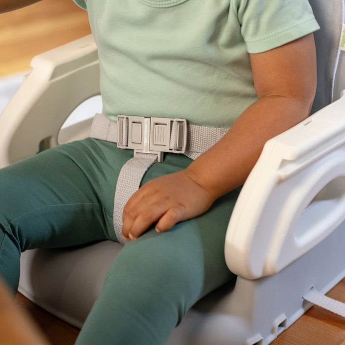 Ingenuity Deluxe Comfort Folding Baby Booster - Grey