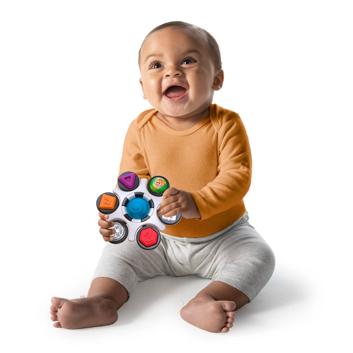 Baby Einstein Curiosity Clutch Twist & Pop Rattle Teether Infant Toy