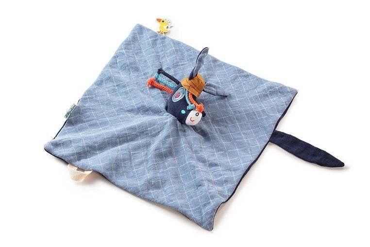 Lilliputiens Mini Cuddly Puppet Comforter, Ignace the Donkey