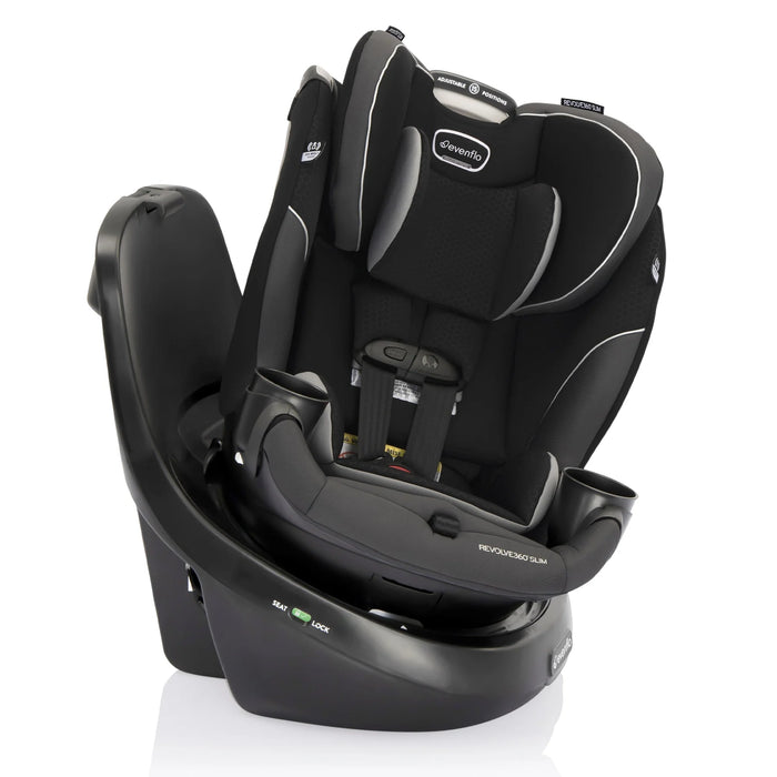 Evenflo Revolve360 Slim 2-in-1 Rotational Car Seat (Canton Black)